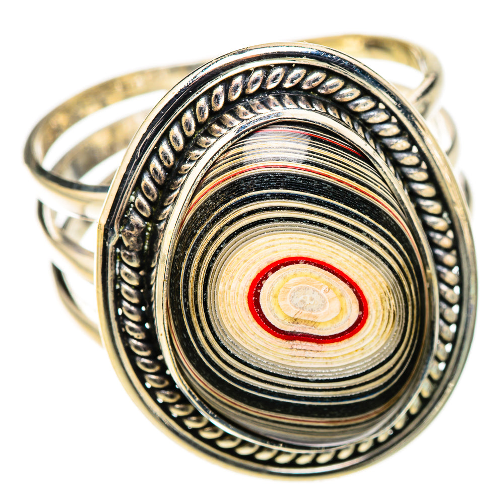 Fordite Rings handcrafted by Ana Silver Co - RING126213 - Photo 2