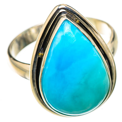 Larimar Rings handcrafted by Ana Silver Co - RING126220 - Photo 2