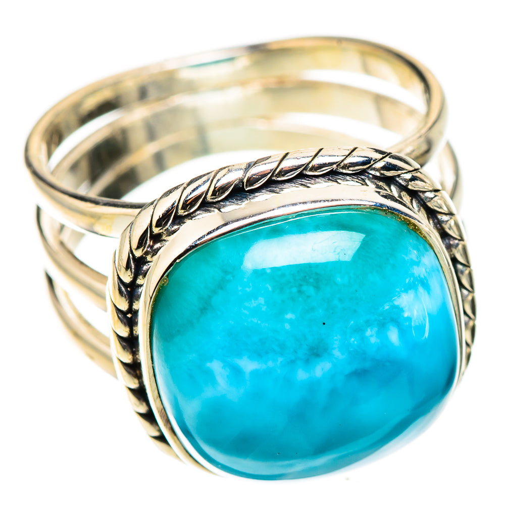 Larimar Rings handcrafted by Ana Silver Co - RING126221 - Photo 2