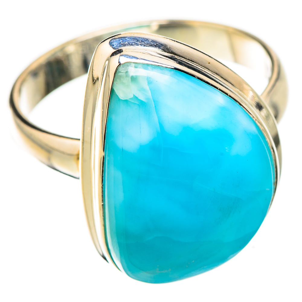 Larimar Rings handcrafted by Ana Silver Co - RING126222 - Photo 2