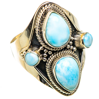 Larimar Rings handcrafted by Ana Silver Co - RING126223 - Photo 2
