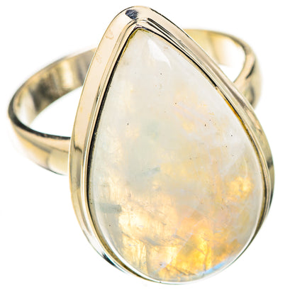 Rainbow Moonstone Rings handcrafted by Ana Silver Co - RING126225 - Photo 2