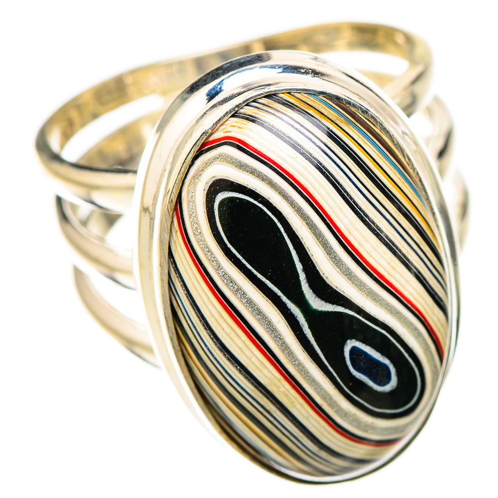 Fordite Rings handcrafted by Ana Silver Co - RING126227 - Photo 2