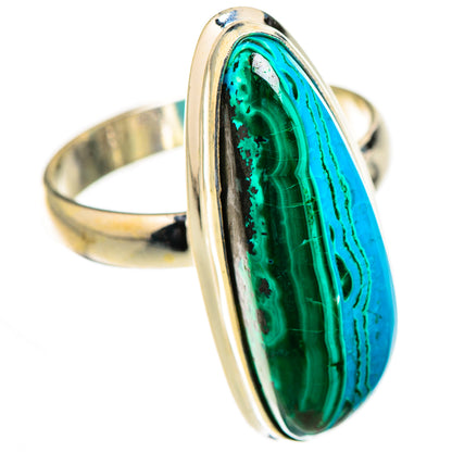 Malachite In Chrysocolla Rings handcrafted by Ana Silver Co - RING126243 - Photo 2