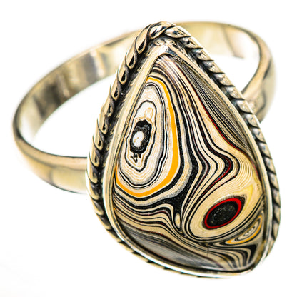 Fordite Rings handcrafted by Ana Silver Co - RING126244 - Photo 2