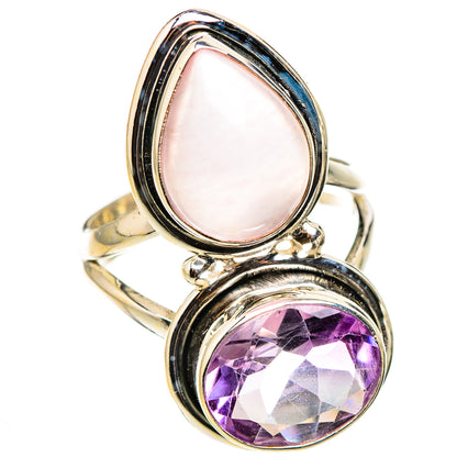 Rose Quartz Rings handcrafted by Ana Silver Co - RING126247 - Photo 2