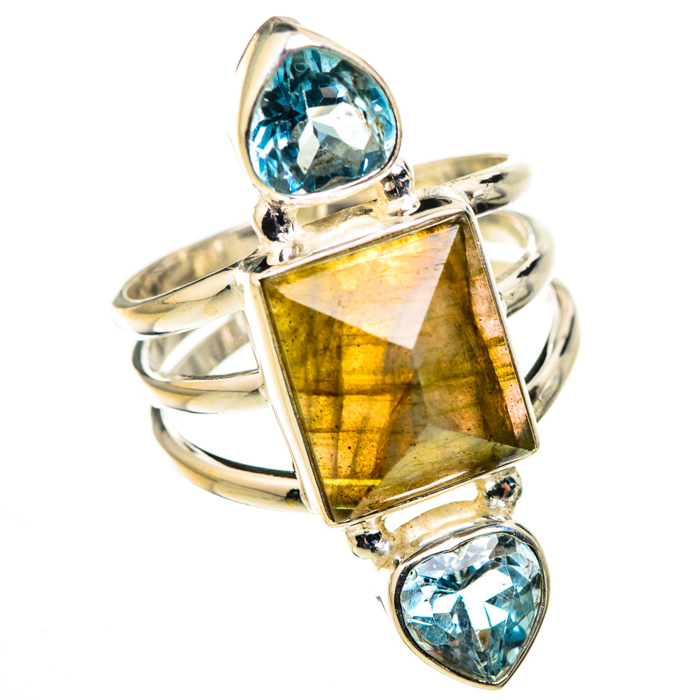 Labradorite Rings handcrafted by Ana Silver Co - RING126258 - Photo 2