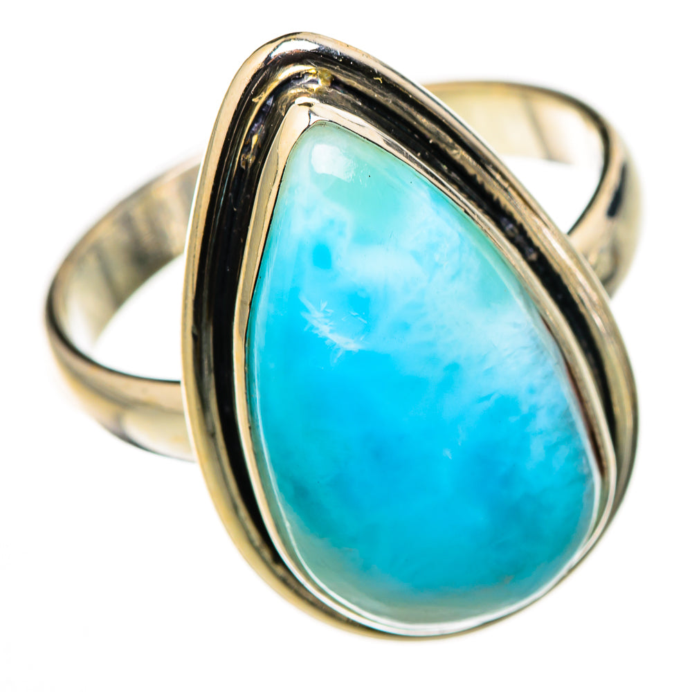 Larimar Rings handcrafted by Ana Silver Co - RING126263 - Photo 2
