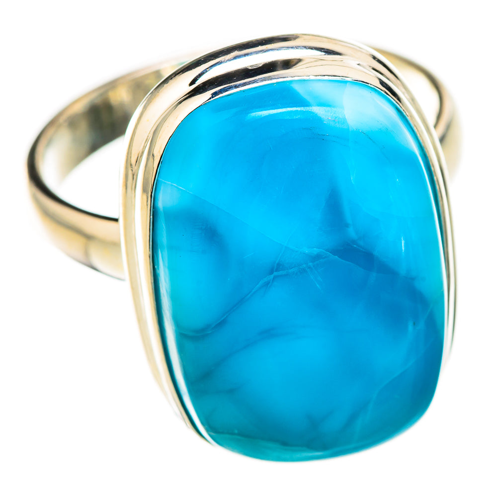 Larimar Rings handcrafted by Ana Silver Co - RING126266 - Photo 2