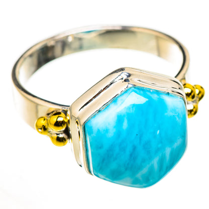 Larimar Rings handcrafted by Ana Silver Co - RING126286 - Photo 2