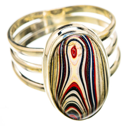 Fordite Rings handcrafted by Ana Silver Co - RING126290 - Photo 2