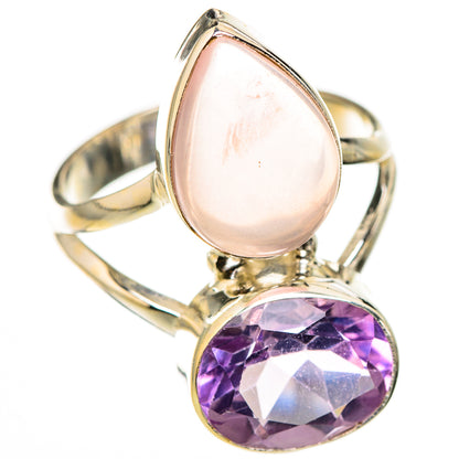 Rose Quartz Rings handcrafted by Ana Silver Co - RING126303 - Photo 2
