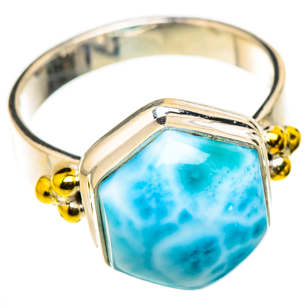 Larimar Rings handcrafted by Ana Silver Co - RING126309 - Photo 2