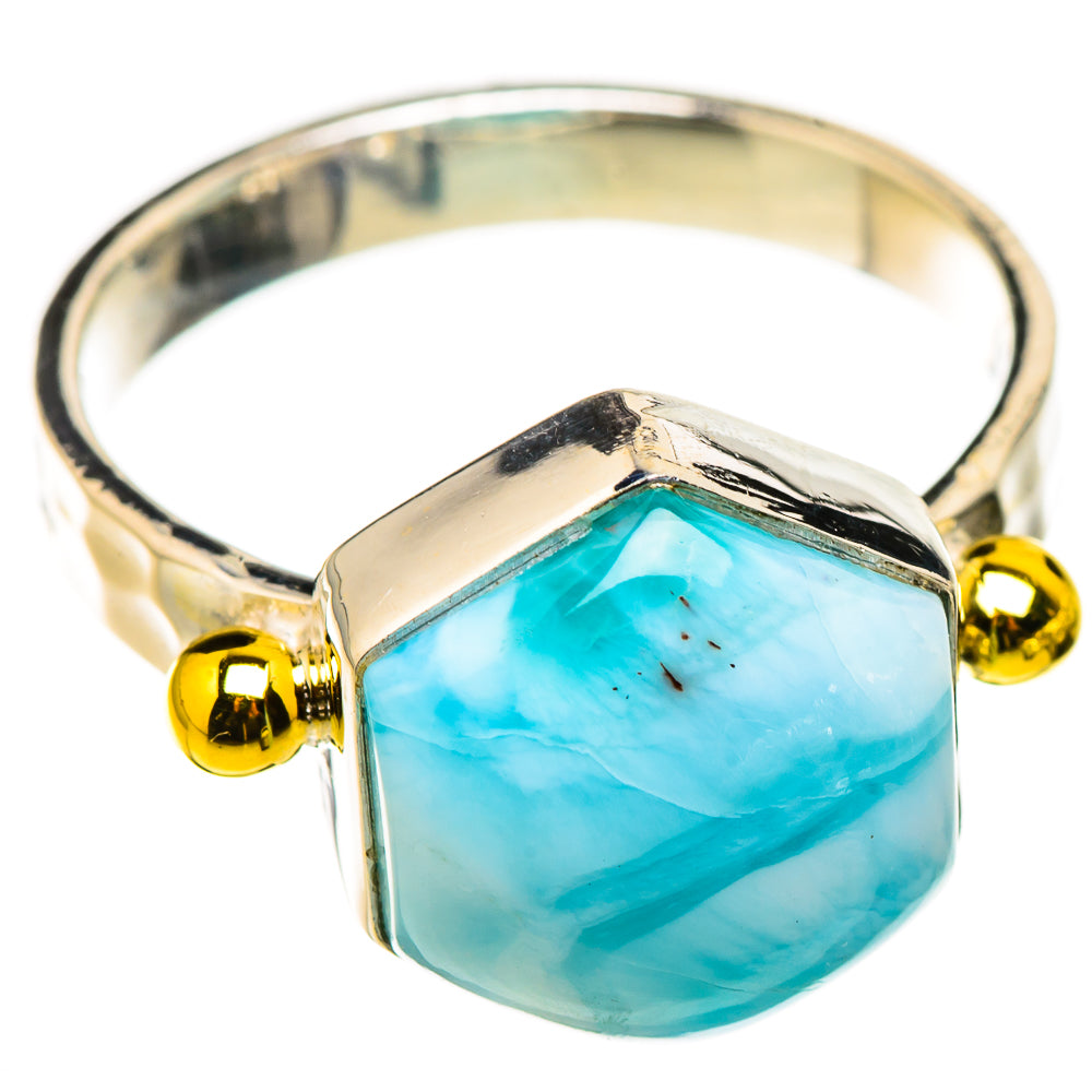 Larimar Rings handcrafted by Ana Silver Co - RING126311 - Photo 2