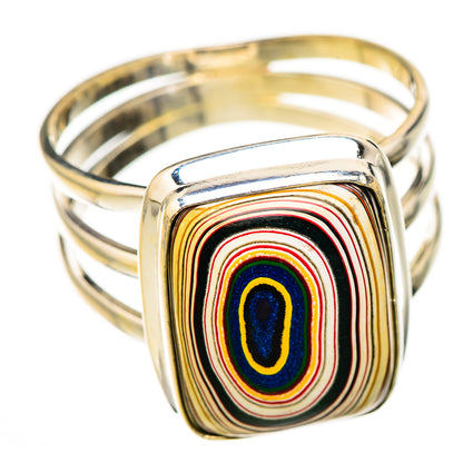 Fordite Rings handcrafted by Ana Silver Co - RING126321 - Photo 2