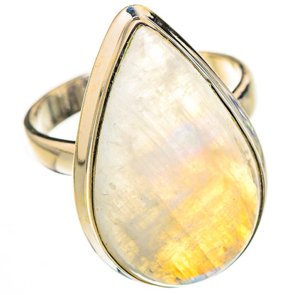 Rainbow Moonstone Rings handcrafted by Ana Silver Co - RING126330 - Photo 2