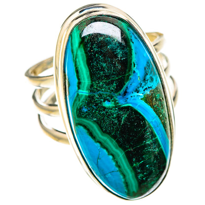 Malachite In Chrysocolla Rings handcrafted by Ana Silver Co - RING126335 - Photo 2