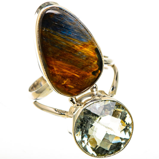 Golden Pietersite Rings handcrafted by Ana Silver Co - RING126338 - Photo 2