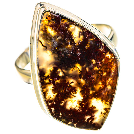 Plume Agate Rings handcrafted by Ana Silver Co - RING126343 - Photo 2