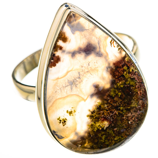 Plume Agate Rings handcrafted by Ana Silver Co - RING126344 - Photo 2
