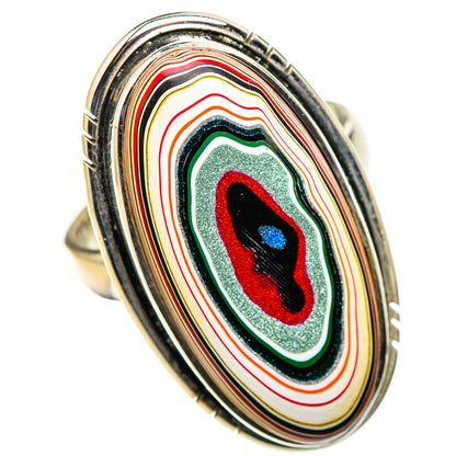 Fordite Rings handcrafted by Ana Silver Co - RING126351 - Photo 2