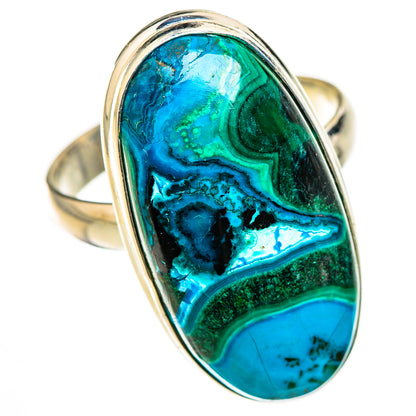 Malachite In Chrysocolla Rings handcrafted by Ana Silver Co - RING126353 - Photo 2