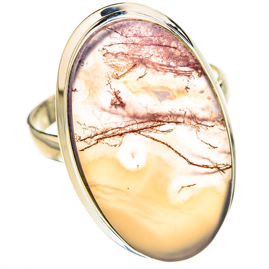 Plume Agate Rings handcrafted by Ana Silver Co - RING126365 - Photo 2