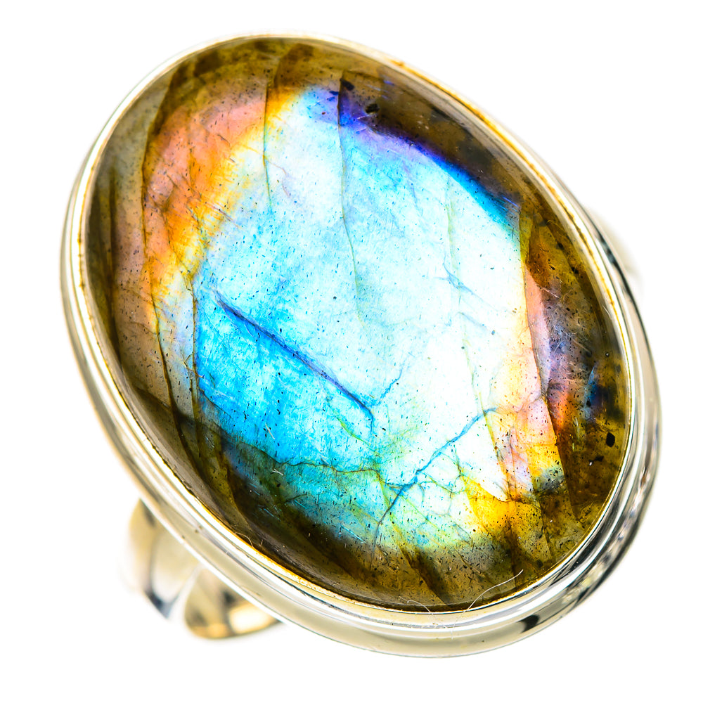 Labradorite Rings handcrafted by Ana Silver Co - RING126377 - Photo 2