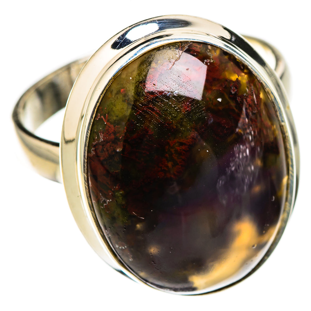 Indonesian Plume Agate Rings handcrafted by Ana Silver Co - RING126386 - Photo 2