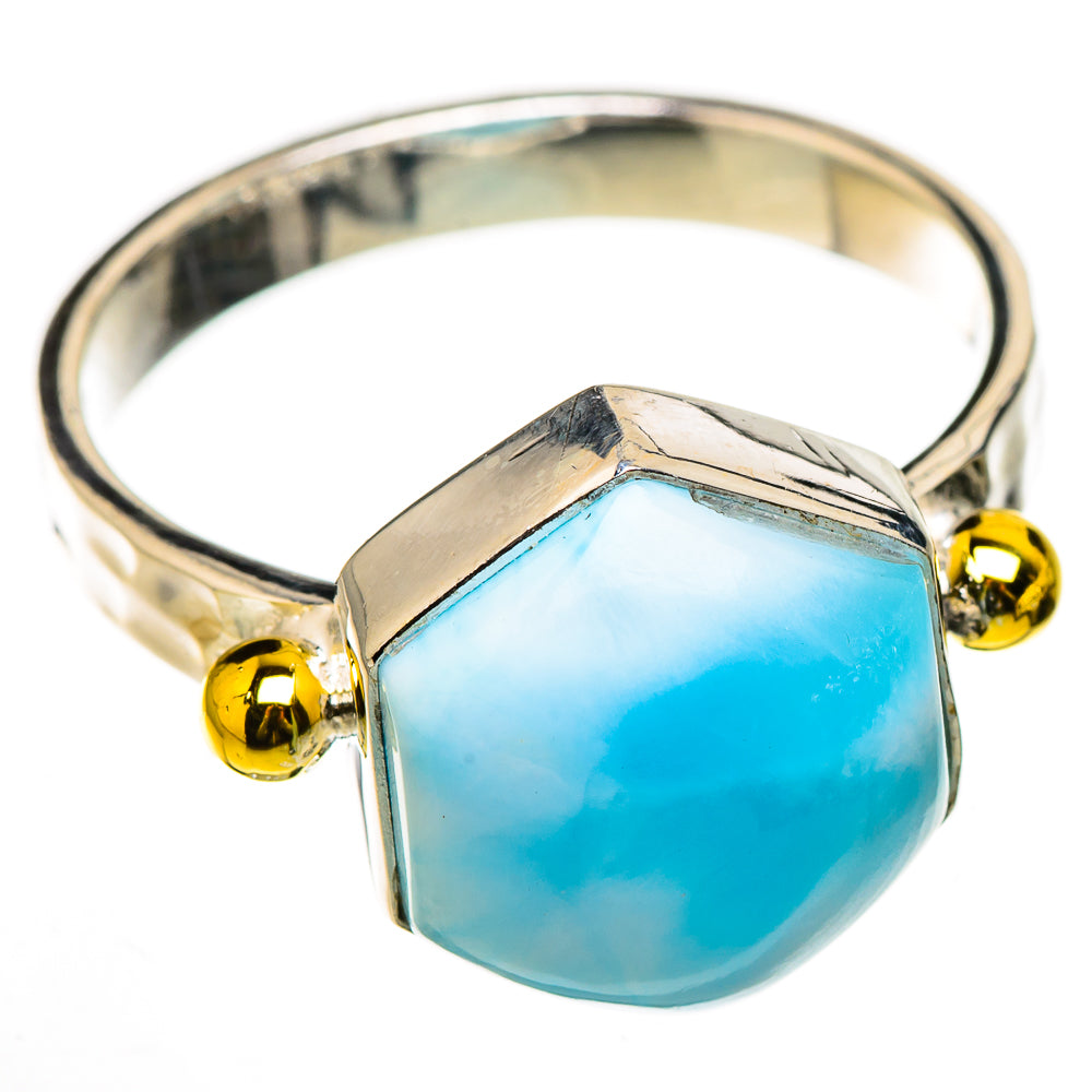 Larimar Rings handcrafted by Ana Silver Co - RING126403 - Photo 2