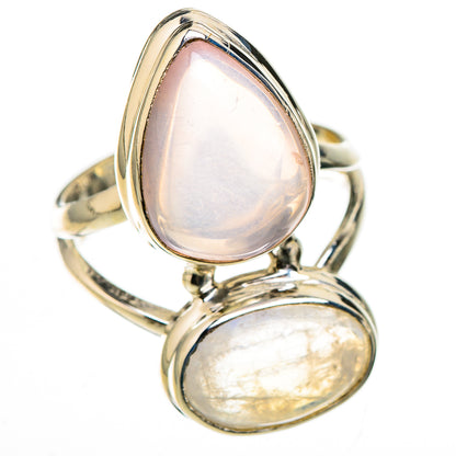 Rainbow Moonstone Rings handcrafted by Ana Silver Co - RING126408 - Photo 2