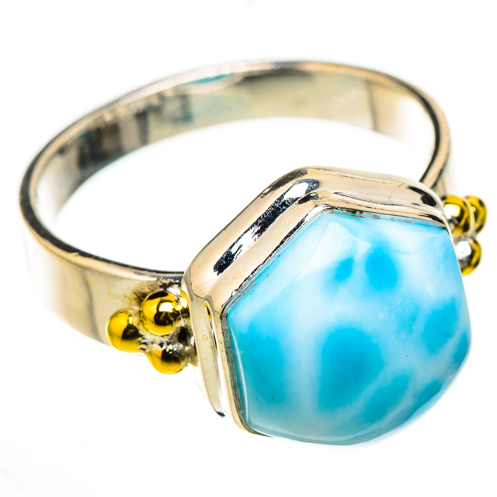 Larimar Rings handcrafted by Ana Silver Co - RING126426 - Photo 2