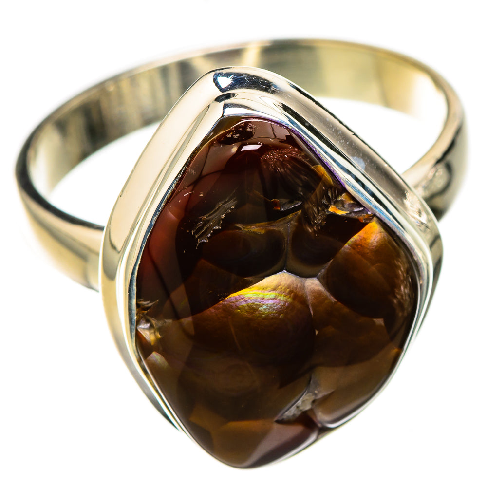 Mexican Fire Agate Rings handcrafted by Ana Silver Co - RING126427 - Photo 2
