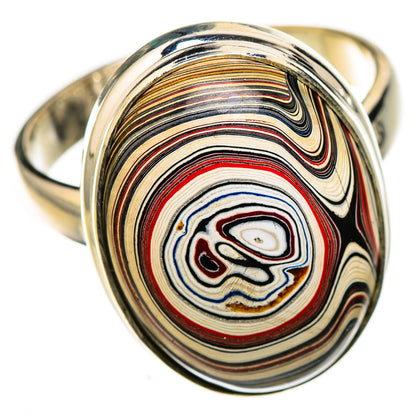 Fordite Rings handcrafted by Ana Silver Co - RING126436 - Photo 2
