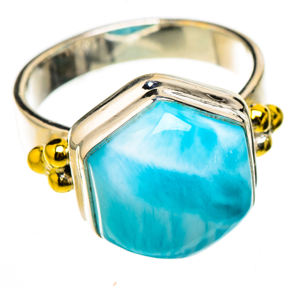 Larimar Rings handcrafted by Ana Silver Co - RING126447 - Photo 2