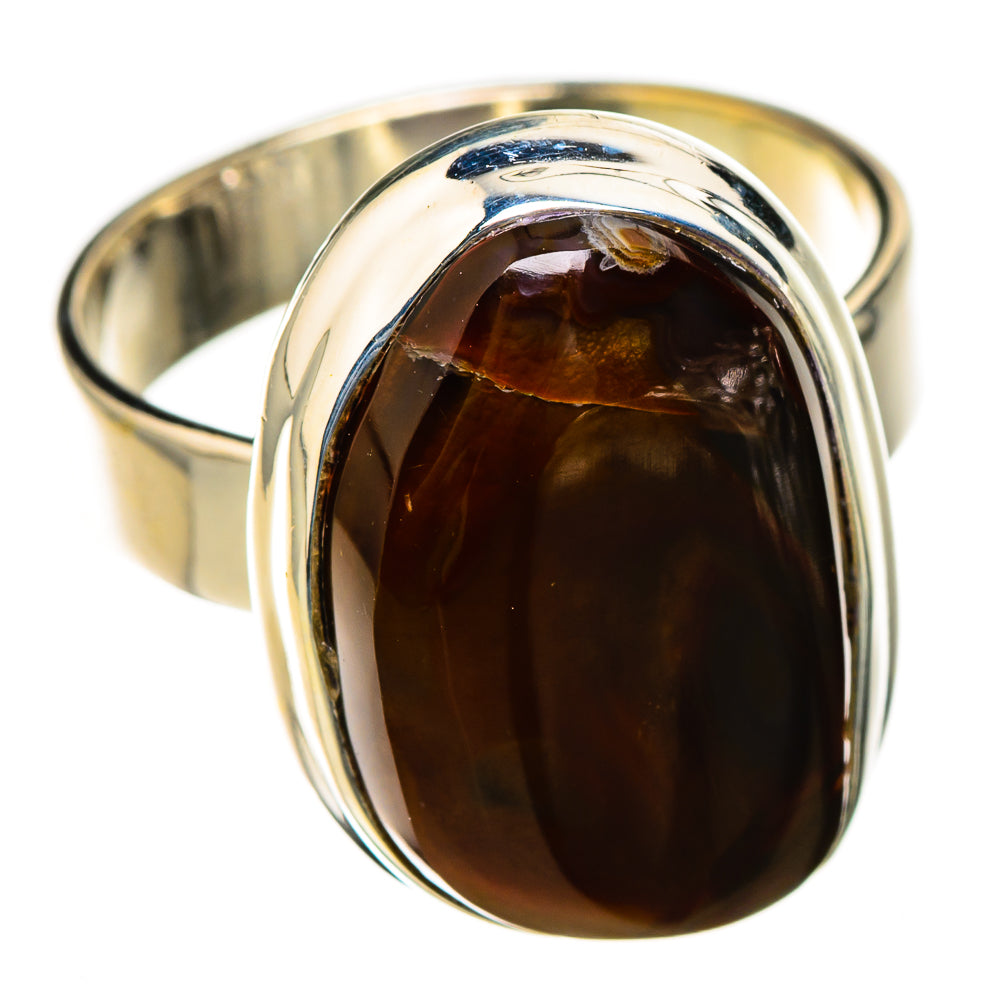 Mexican Fire Agate Rings handcrafted by Ana Silver Co - RING126475 - Photo 2
