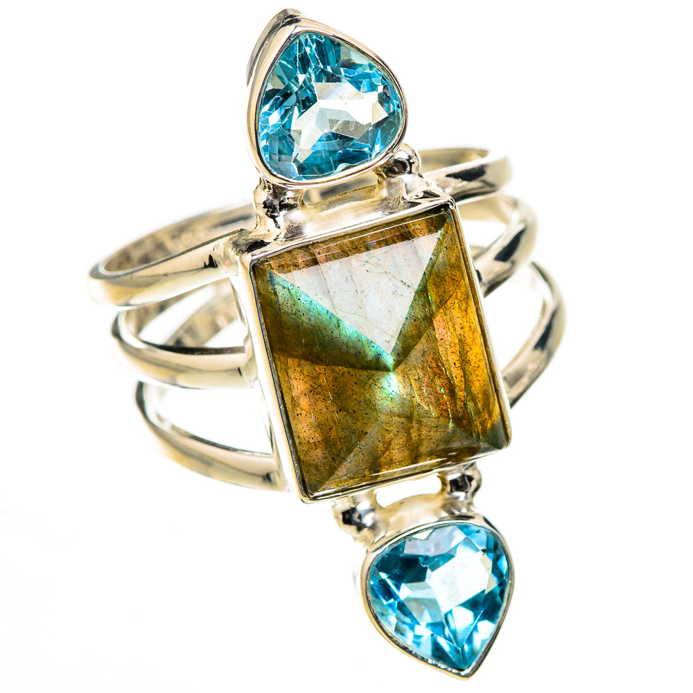 Labradorite Rings handcrafted by Ana Silver Co - RING126491 - Photo 2