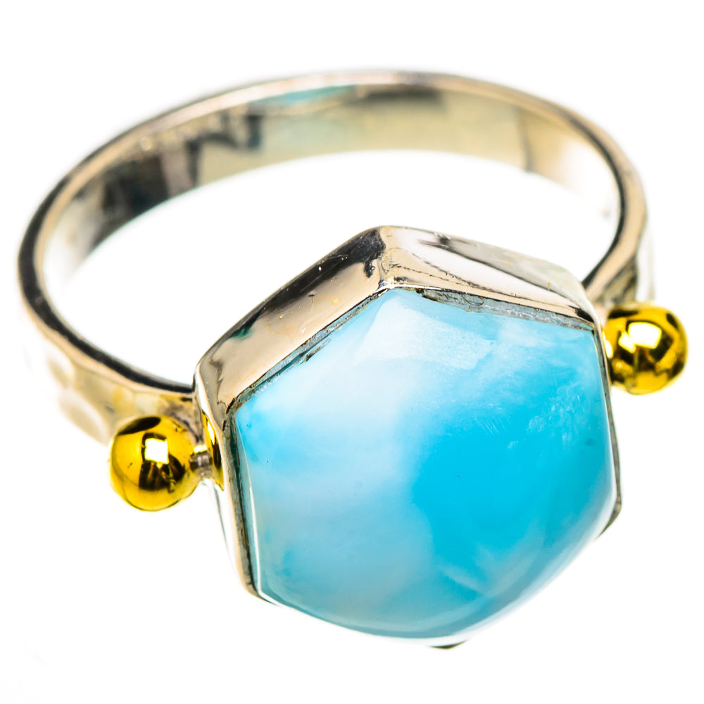 Larimar Rings handcrafted by Ana Silver Co - RING126493 - Photo 2