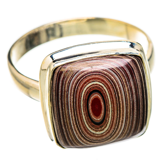 Fordite Rings handcrafted by Ana Silver Co - RING126496 - Photo 2