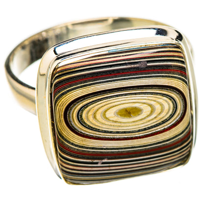 Fordite Rings handcrafted by Ana Silver Co - RING126500 - Photo 2
