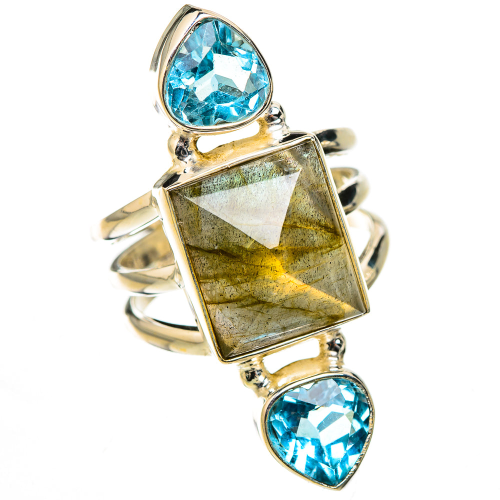 Labradorite Rings handcrafted by Ana Silver Co - RING126504 - Photo 2