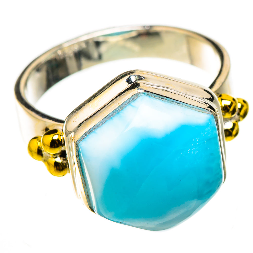 Larimar Rings handcrafted by Ana Silver Co - RING126509 - Photo 2