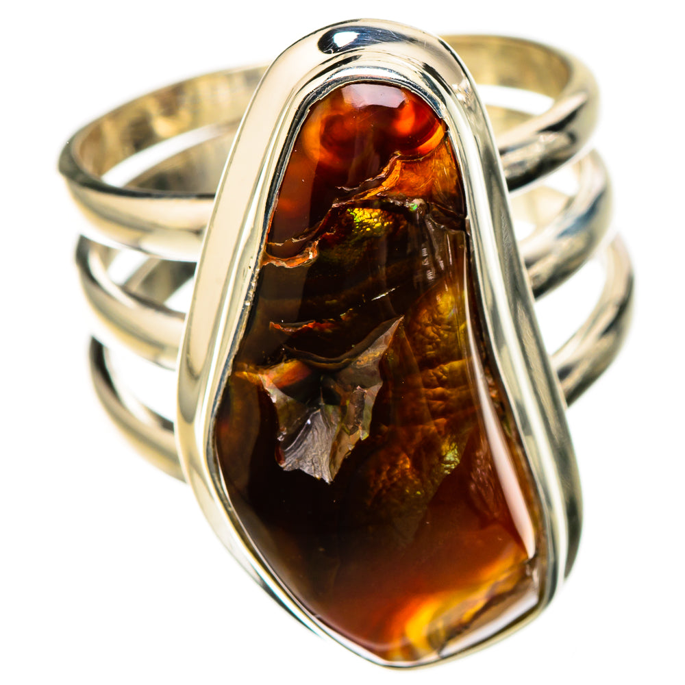 Mexican Fire Agate Rings handcrafted by Ana Silver Co - RING126515 - Photo 2