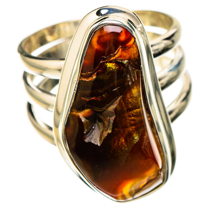 Mexican Fire Agate Rings handcrafted by Ana Silver Co - RING126515 - Photo 2