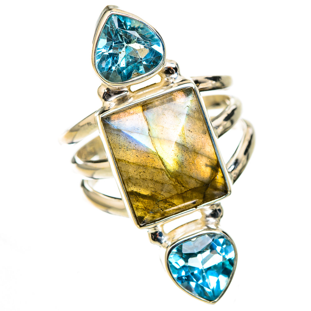Labradorite Rings handcrafted by Ana Silver Co - RING126521 - Photo 2