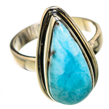 Larimar Rings handcrafted by Ana Silver Co - RING126527 - Photo 2