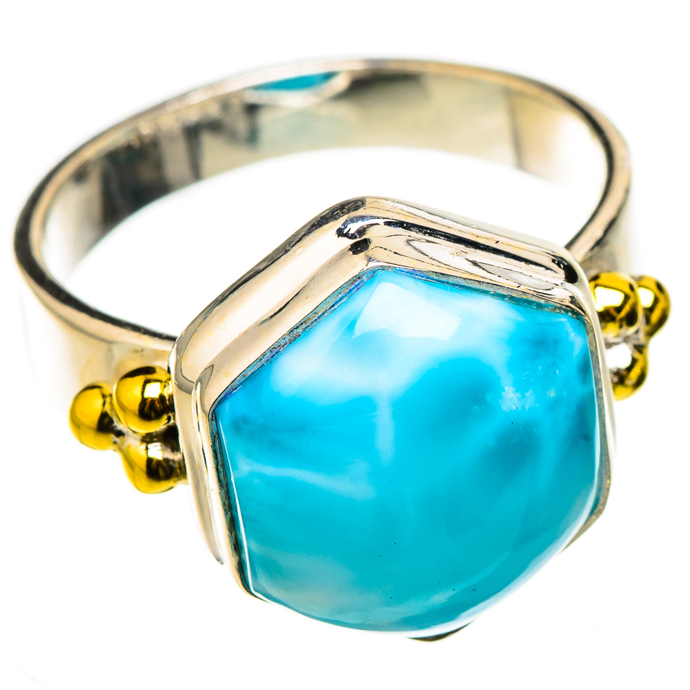 Larimar Rings handcrafted by Ana Silver Co - RING126530 - Photo 2