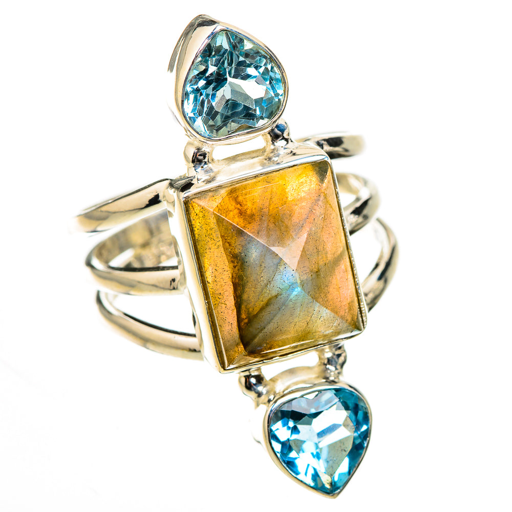 Labradorite Rings handcrafted by Ana Silver Co - RING126532 - Photo 2