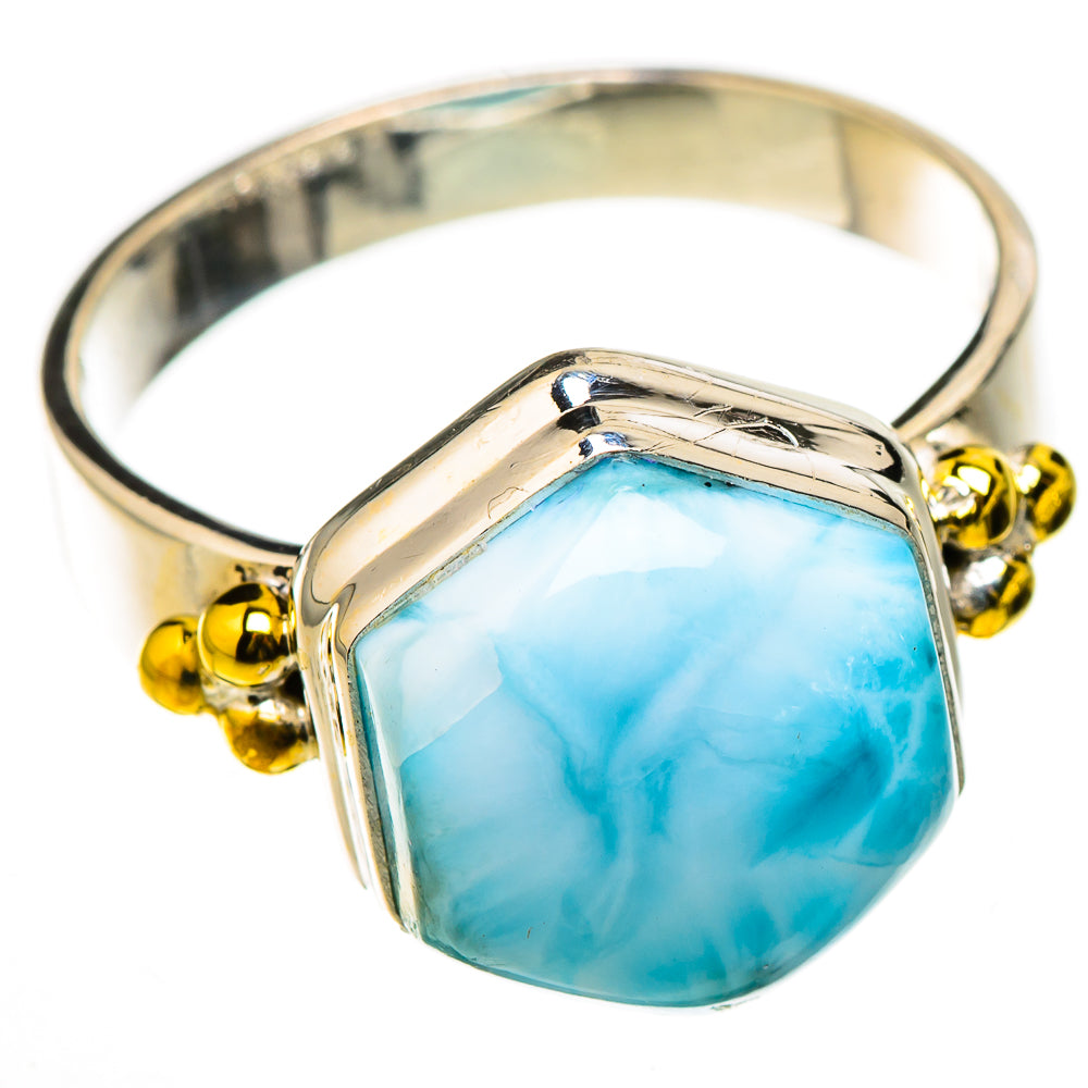 Larimar Rings handcrafted by Ana Silver Co - RING126538 - Photo 2