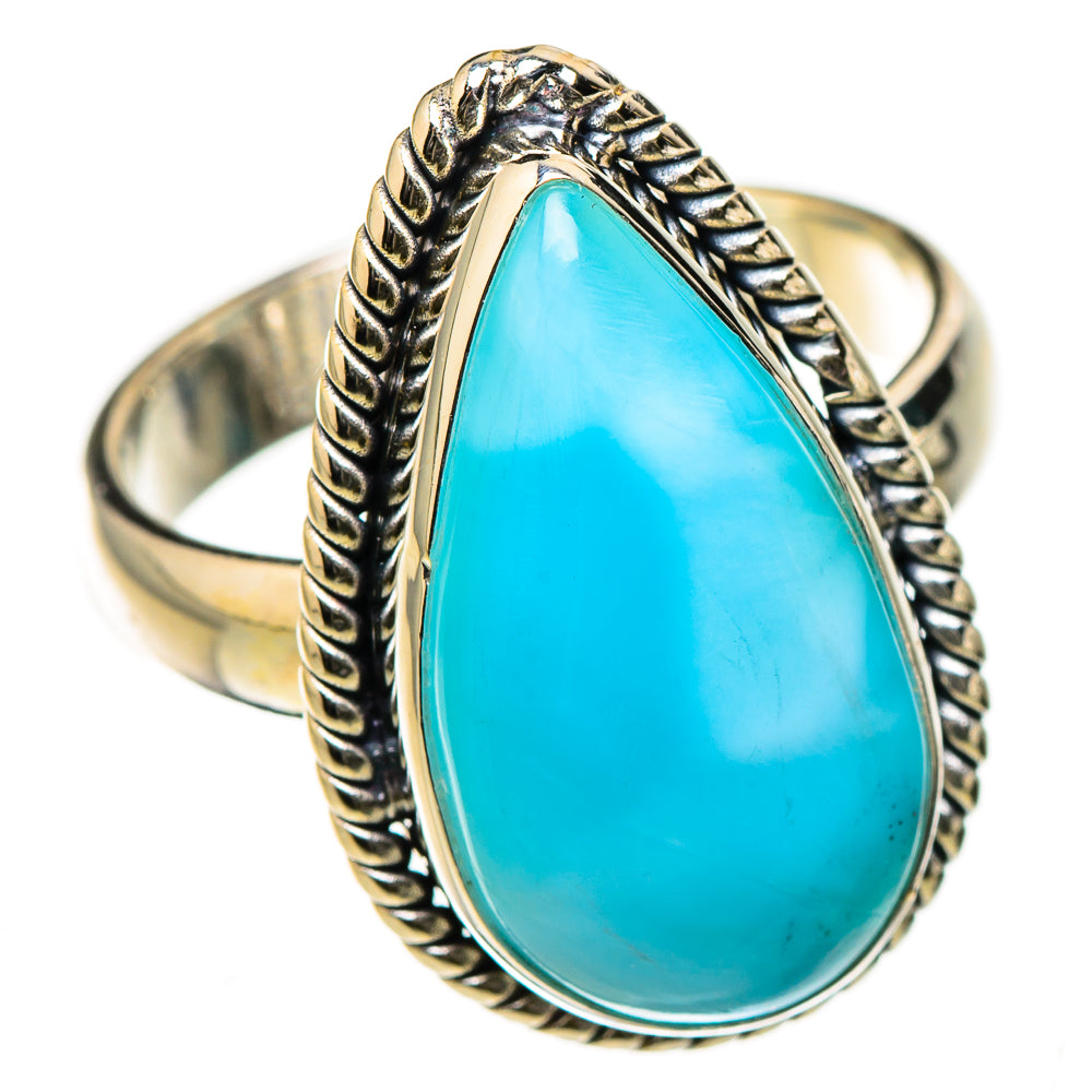 Larimar Rings handcrafted by Ana Silver Co - RING126543 - Photo 2